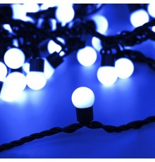 Светодиодная гирлянда ARD-BALL-CLASSIC-D17.5-10000-BLACK-100LED BLUE (230V, 7W)  025582  Arlight