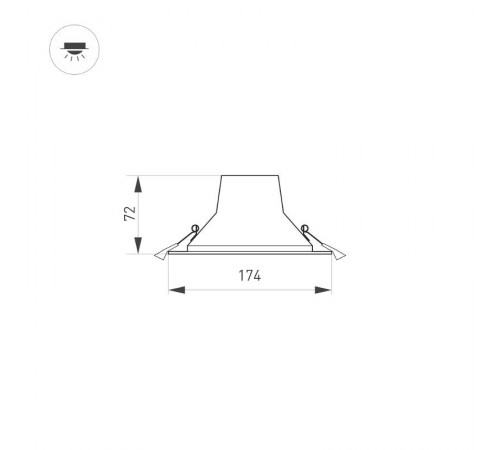 Светильник IM-STORM-R175-20W Day4000-MIX (WH, 80 deg, 230V) (Arlight, IP20 Металл, 3 года)  032433  Arlight