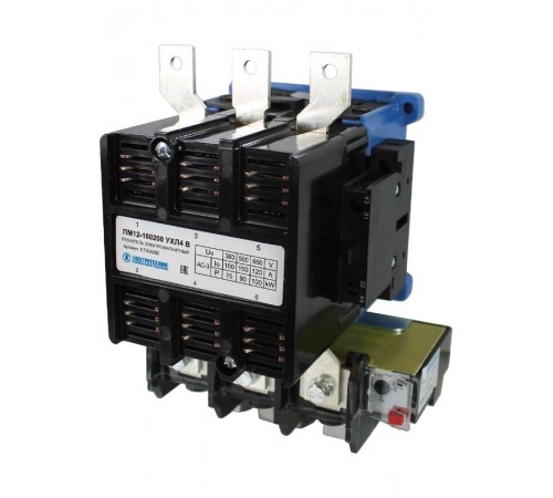 ПМ12-160200 УХЛ4 В, 380В/50Гц, 2з+2р, 160А, нереверсивный, с реле РТТ-326 136-160А, IP00, пускатель электромагнитный (ЭТ)  ET504292  Электротехник