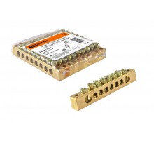 Шина "N" нулевая 8x12мм 8/2 (8 групп/крепеж по краям)   SQ0801-0068  TDM