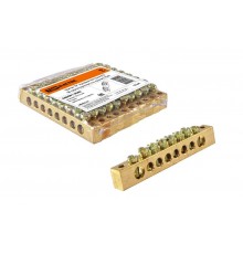 Шина "N" нулевая 8x12мм 8/2 (8 групп/крепеж по краям)   SQ0801-0068  TDM