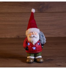 Керамическая фигурка "Дед Мороз с елкой" 9*6*14 см  505-013  NEON-NIGHT