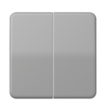 Клавиши ударопрочные для сдвоенного выключателя и кнопки; серые  CD595BFGR  Jung