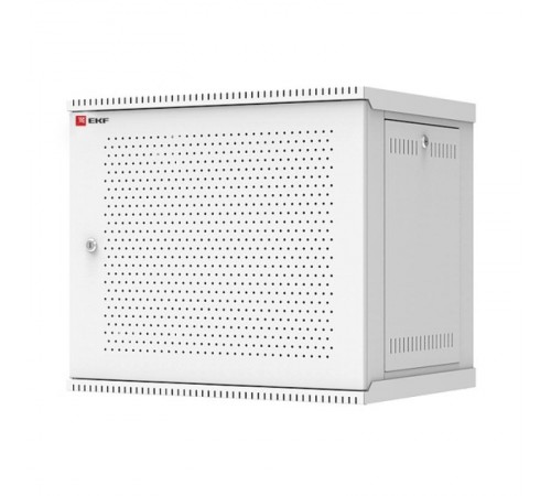 Шкаф телекоммуникационный настенный разборный 9U (600х450) дверь перфорированная, Astra A серия EKF Basic  ITB9P450D  EKF