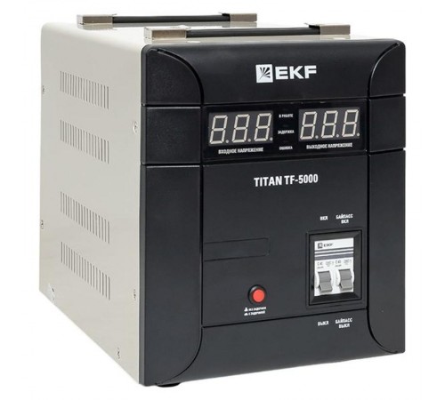 Стабилизатор напряжения электронный напольного исполнения TITAN -TF-5000  stab-TF-5000 EKF