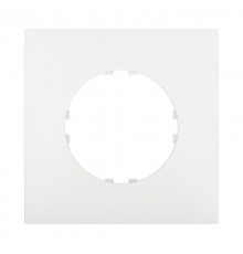 Рамка 1-постовая квадрат (белый) Vintage-Quadro  884104-1  Ecoplast