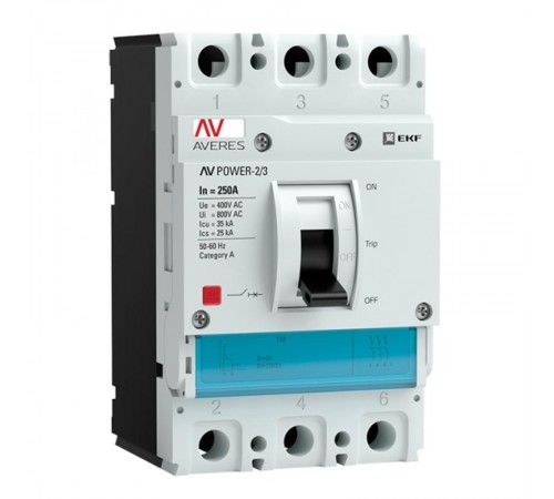 Выключатель автоматический AV POWER-2/3 250А 35kA TR  mccb-23-250-TR-av  EKF
