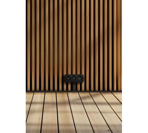 Quteo Чёрный Розетка 3-я с заземлением со шторками16А винтовые зажимы  782473  Legrand