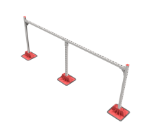 Опорная конструкция для гор. прямоуг. воздуховодов  TECHNORAPTOR LIGHTFOOT 2500х1000  KM-TR-LTF-SSHRAD-2500-1000  КМ - профиль