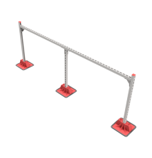 Опорная конструкция для гор. прямоуг. воздуховодов  TECHNORAPTOR LIGHTFOOT 2500х1000  KM-TR-LTF-SSHRAD-2500-1000  КМ - профиль