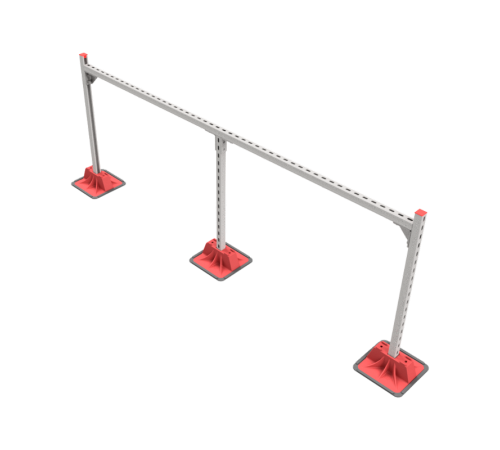 Опорная конструкция для гор. прямоуг. воздуховодов  TECHNORAPTOR LIGHTFOOT 2500х1000  KM-TR-LTF-SSHRAD-2500-1000  КМ - профиль