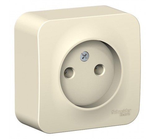 Blanca Молочный О/У Розетка без заземления без шторок, 16А, 250В  BLNRA000102  SE
