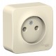 Blanca Молочный О/У Розетка без заземления без шторок, 16А, 250В  BLNRA000102  SE