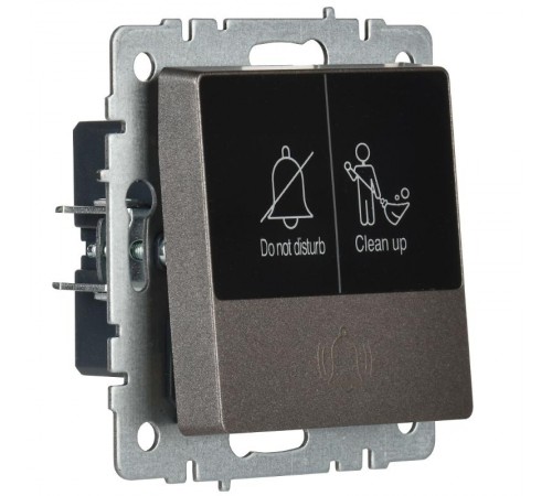 BRITE Кнопка звонка с инд. отел. 10А ВС10-1-9-БрТБ бр.  BR-V14-2-10-K45  IEK