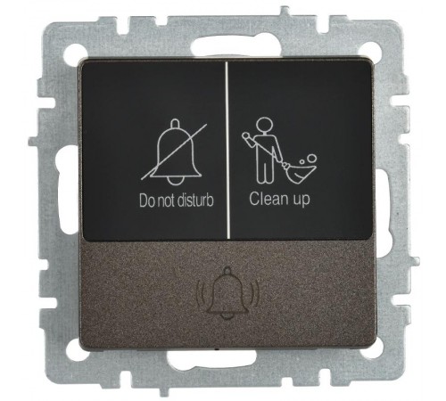 BRITE Кнопка звонка с инд. отел. 10А ВС10-1-9-БрТБ бр.  BR-V14-2-10-K45  IEK