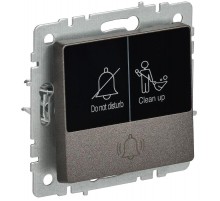 BRITE Кнопка звонка с инд. отел. 10А ВС10-1-9-БрТБ бр.  BR-V14-2-10-K45  IEK