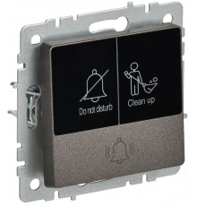 BRITE Кнопка звонка с инд. отел. 10А ВС10-1-9-БрТБ бр.  BR-V14-2-10-K45  IEK