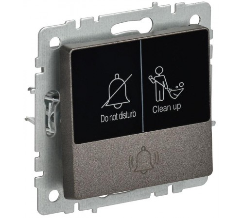 BRITE Кнопка звонка с инд. отел. 10А ВС10-1-9-БрТБ бр.  BR-V14-2-10-K45  IEK