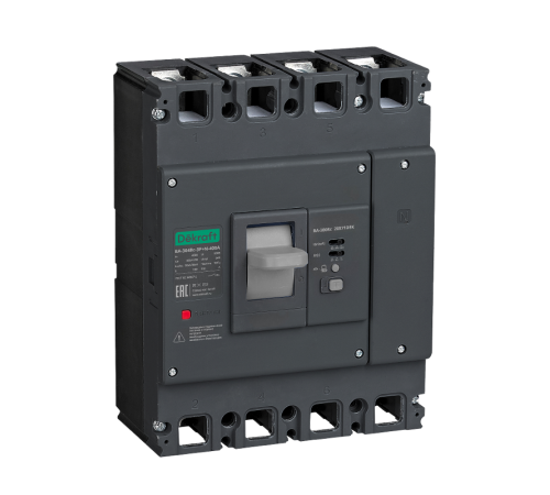 Силовой авт. выкл. ВА-304Rc Inst 3P+N 250А 70кА 300/500/1000мА  28566DEK  DEKraft