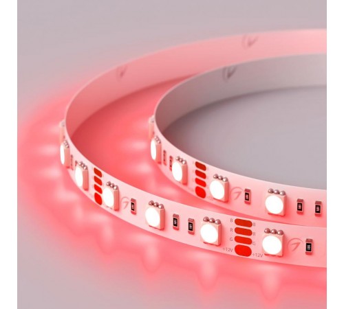 Лента светодиодная RT-B60-10mm 12V RGB (14.4 W/m, IP20, 5060, 5m) (arlight, Открытый)  012340(2)  Arlight