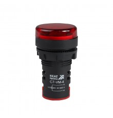 Индикатор напряжения OptiSignal Compact D22 C7-VM-4 красный 20-500 В AC AD22VM  362190  КЭАЗ
