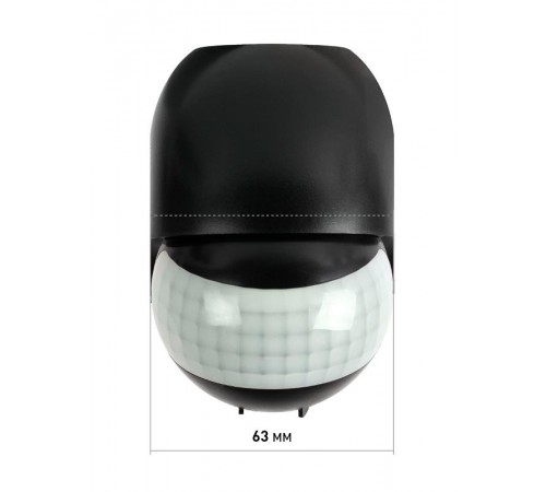 Датчик движения  MD 011 настенный инфракрасный 1200 Вт угол 180 градусов IP44, черный  Б0066991  ЭРА