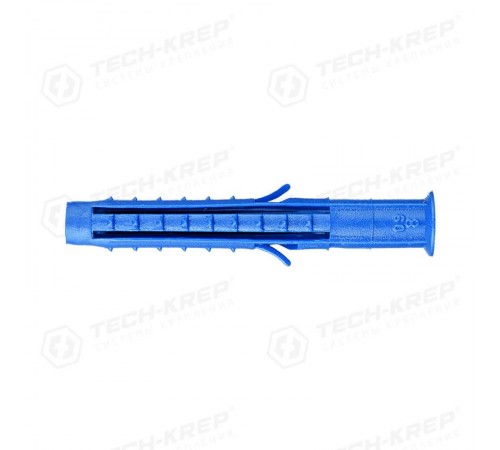 Дюбель распорный 8х60 шипы+усы (250 шт) - пакет ( 0,44 кг)  132444  Tech-KREP