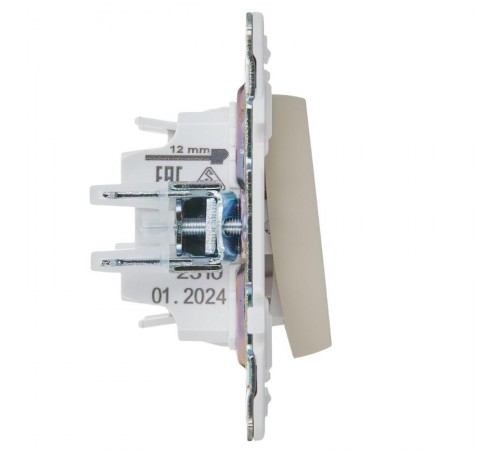 SKANDY Выключатель 1-клавишный перекрестный 10А SK-V03B бежевый   SK-V13-0-10-K10  IEK