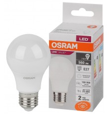 Лампа светодиодная LED Value CL- A 7W/840 230V E27 10X1  4058075578760  OSRAM