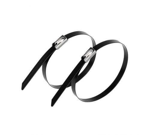 Хомут-стяжка стальная с полимерным покрытием 300x4,6 мм, упаковка 50 шт.  07-0308-5  REXANT