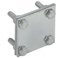 Заж. крес. с раз. пол.-пол. 40мм оц. сталь  ZCC68-11-1-40  IEK