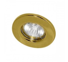 Светильник точечный встраиваемый под лампу DL10/DL3201 MR16 50W G5.3 золото  15110  FERON