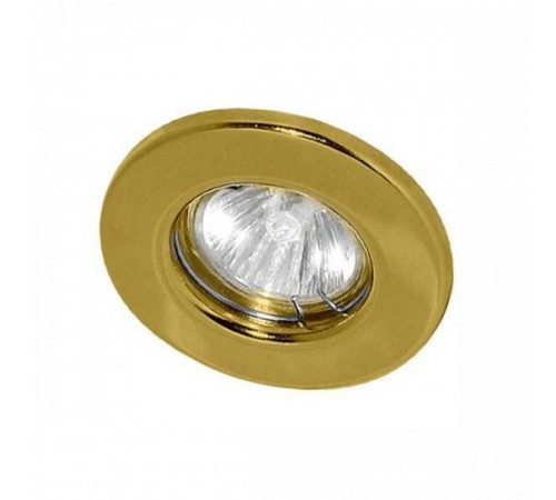 Светильник точечный встраиваемый под лампу DL10/DL3201 MR16 50W G5.3 золото  15110  FERON