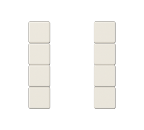 комплект накладок 4гр слоновая кость  A504TSA  Jung