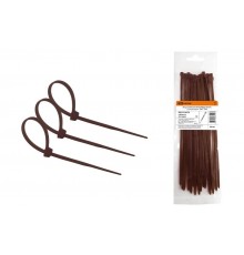 Хомут нейлоновый 4.8х400мм (венге) (25 штук) серия "ЭКО"  SQ0515-0379  TDM