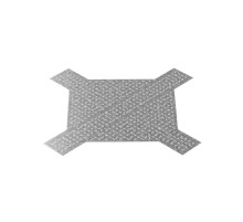 Донная вставка для крестообразного разветвителя для лотков ЛКР 200, толщ. 1,0 мм, гор. цинк, 341432  ДВХЛЛКР-200-1,0-ГЦ   Ostec