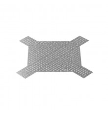 Донная вставка для крестообразного разветвителя для лотков ЛКР 200, толщ. 1,0 мм, гор. цинк, 341432  ДВХЛЛКР-200-1,0-ГЦ   Ostec