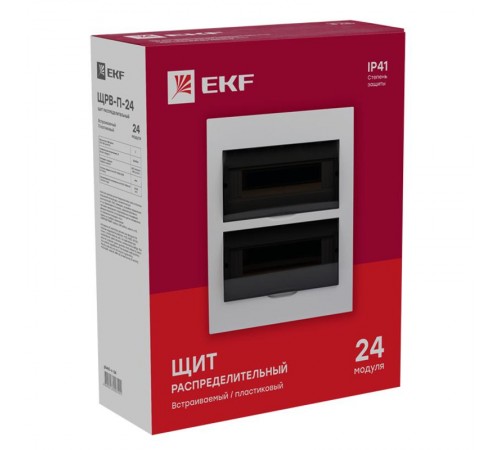 Щит распределительный встраиваемый ЩРВ-П-24 IP41 EKF PROxima  pb40-v-24  EKF