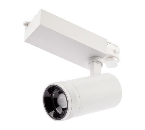 Светильник светодиодный трековый трёхфазный STR-30-99-40K-W30 регулируемый луч 4000K белый  Б0049785  ЭРА