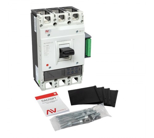 Выключатель автоматический AV POWER-3/3 400А 100kA ETU2.2 AVERES  mccb-33-400H-2.2-av  EKF