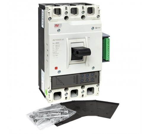 Выключатель автоматический AV POWER-3/3 400А 100kA ETU2.2 AVERES  mccb-33-400H-2.2-av  EKF