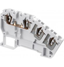 Клемма D2,5/5.C3.L для датчиков/исполн. устройств, 3-уровневая, пруж. 2.5мм.кв. серая  1SNA290350R2100  TE