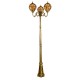 Светильник садово-парковый PL3709 столб круглый 3*60W 230V E27, черное золото  11389  Feron