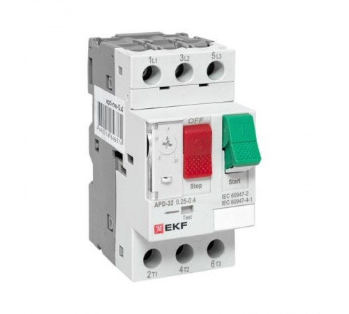 Автомат пуска двигателя АПД-32 0,25-0,4А EKF  apd-me-0.4  EKF