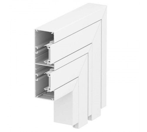 Плоский угол нерегулируемый для кабельного короба Rapid 45-2 (алюминий) (GA-FS53165RW)  6112630  OBO Bettermann