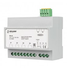 INTELLIGENT ARLIGHT Релейный модуль DALI-704-SW-DIN (BUS, 4х16A) (IARL, IP20 Пластик, 3 года)  033051  Arlight