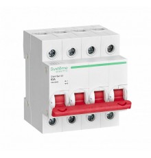 Выключатель нагрузки модульный 4П 63А City9  C9S16463  SE
