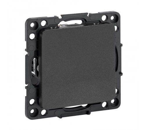 Стокгольм Механизм Выключателя 1-кл. 10А черный PROxima  EZV10-021-10  EKF