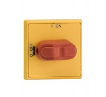 Ручка управленяи OHYS1AH1 (желто-красная) для управления через д верь рубильниками типа OT16..80F  1SCA105291R1001  ABB