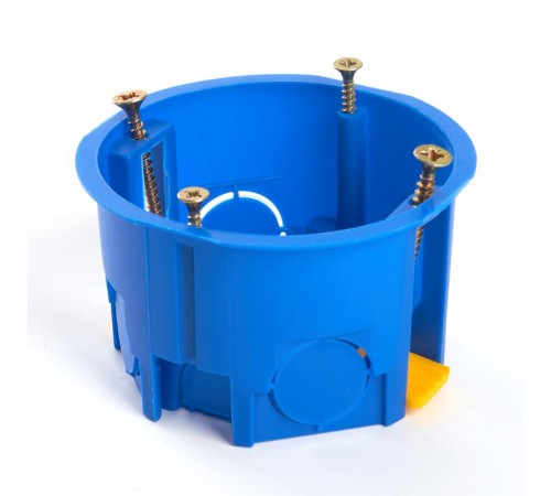 Коробка установочная с лапками для полых стен, синий (без инд. стикера) EBX20-02-2  39351  STEKKER